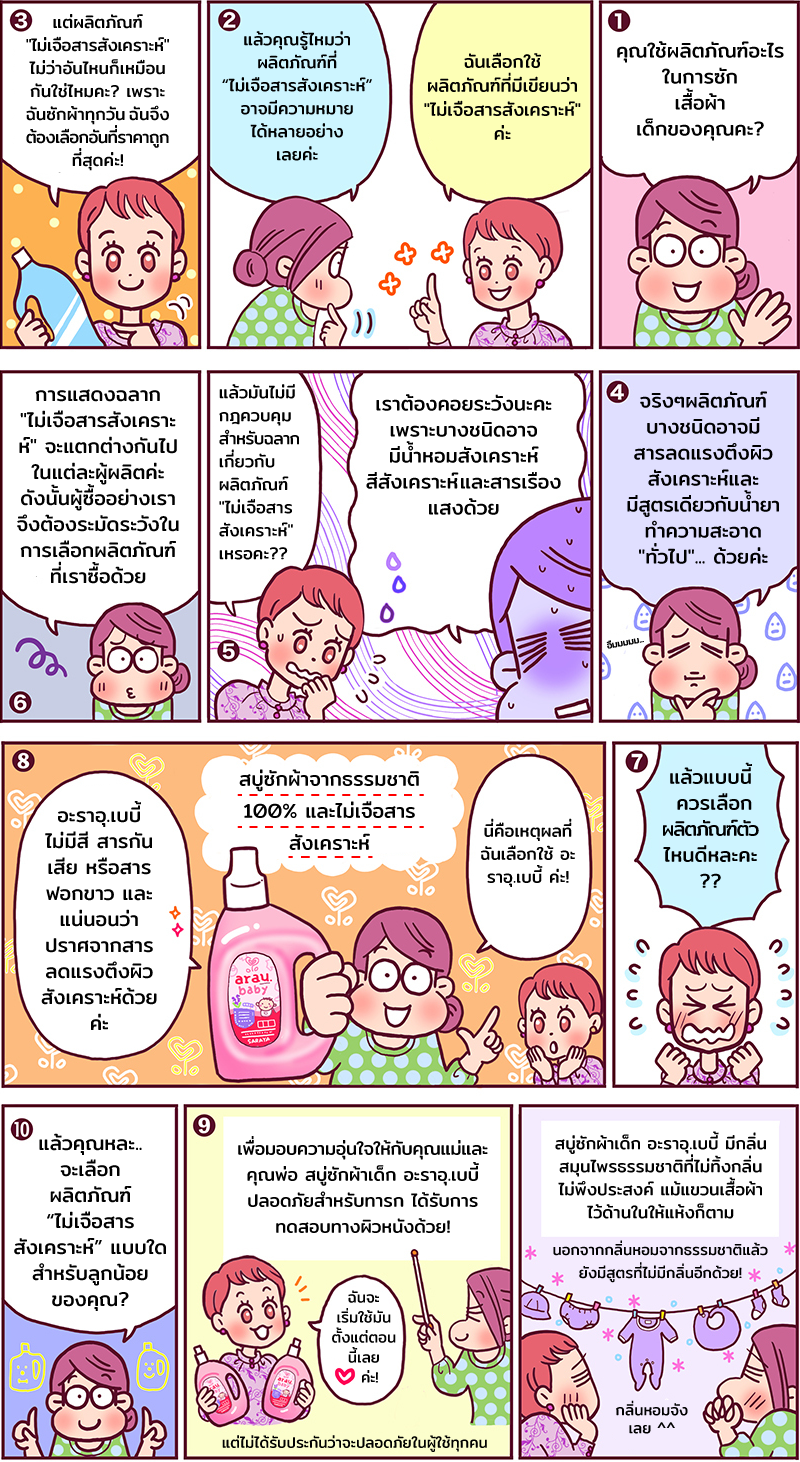 Learn how all 'additive-free' products are not the same with this arau.baby comic by Yu Takano.